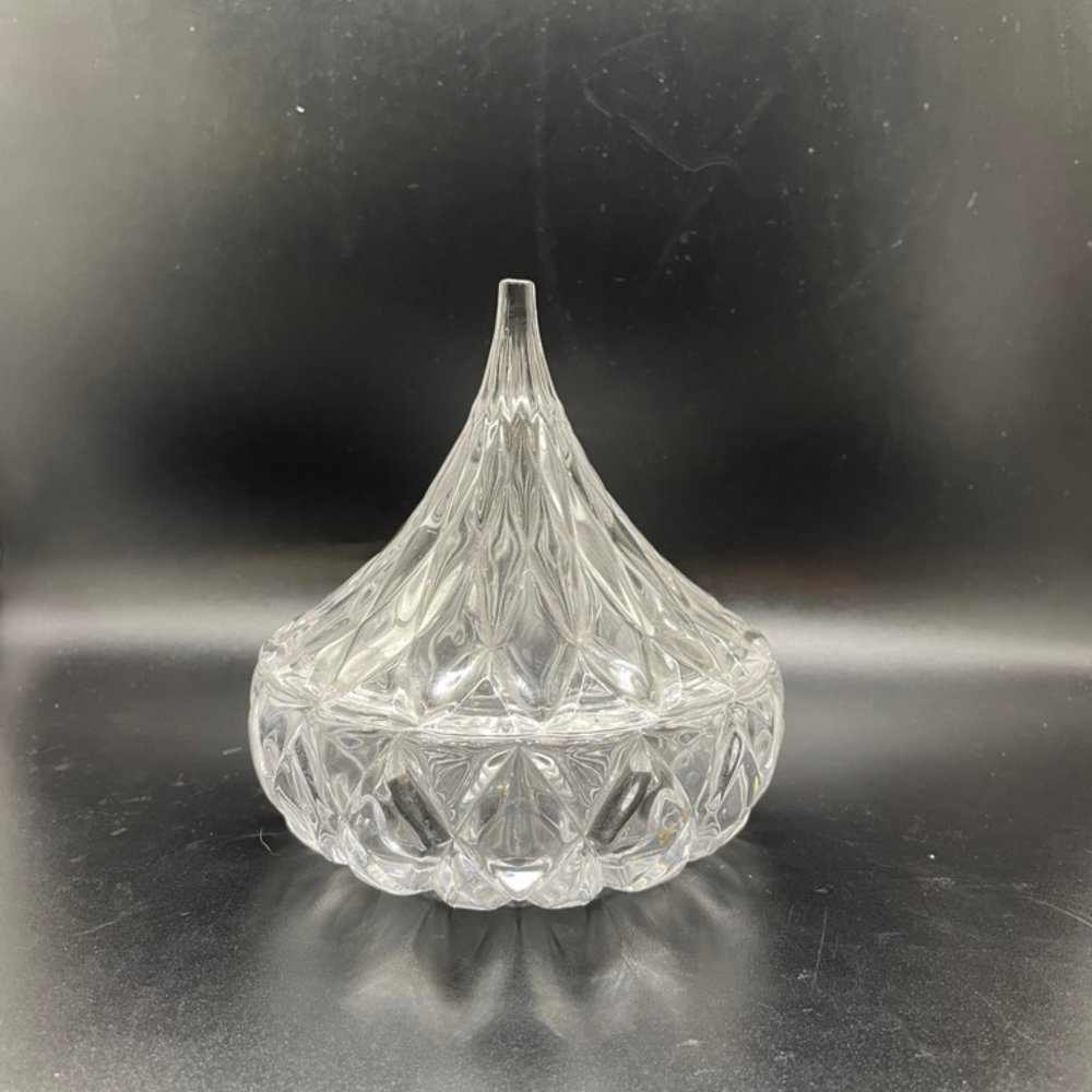 Godinger Crystal Famous Hersheys Kiss Crystal Candy Dish